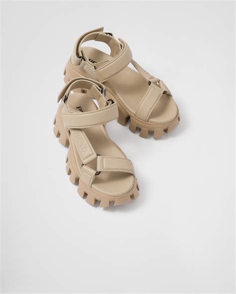 sandali prada 2020|prada leather sandals.